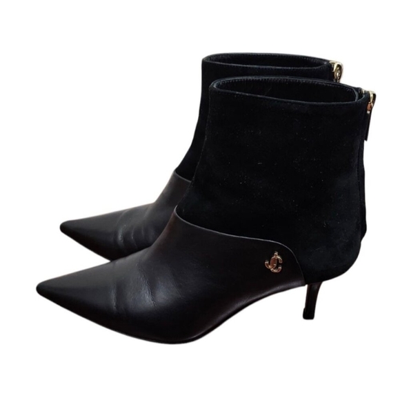 Jimmy Choo Black Suede/Leather Ankle Booties Women's Size EU 34.5/US 4.5 - Picture 7 of 15